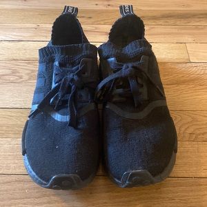 Adidas 2017 NMD_R1 Primeknit 'Japan Triple Black'